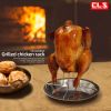 Outdoor carbon steel non-stick barbecue chicken rack