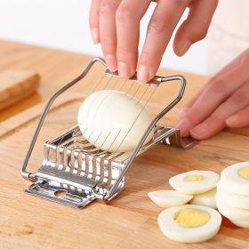 1pc; Stainless Steel Kitchen; Egg Slicer; Egg Cutter