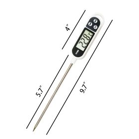 1pc; -58F°~572F° Stainless Steel; Probe Electronic Thermometer