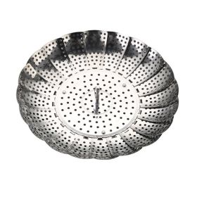 1pc Foldable/Retractable Steaming Tray; Fruit Drainer