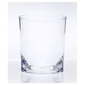 Designer Oval Halo Clear Acrylic DOF Tumbler Set of 4