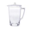 2.75 Quarts Designer Oval Halo Clear Acrylic Pitcher with Lid