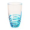 Designer Acrylic Swirl Blue Hi Ball Tumbler Set of 4 (20oz)