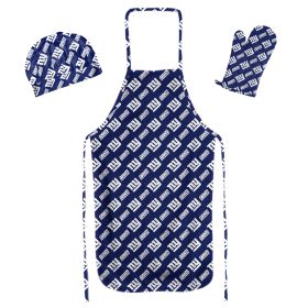 NY Giants 3PC Apron Set w/ Mitt Hat