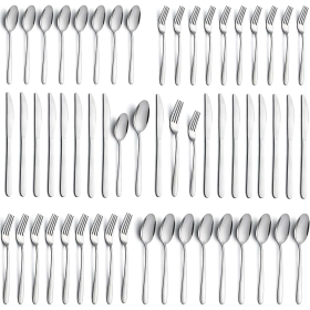 40 Pieces Stainless Steel Flatware Silverware Set