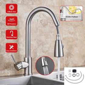 Kitchen Faucets Single Handle Kitchen Sink Faucet Brushed Nickel