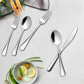 Lovote Flatware 30 Pieces Stainless Steel Silverware Sets