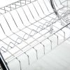 2 Tier Stainless Steel Dish Drying Rack Cutlery Holder Shelf