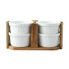 Better Homes & Gardens Acacia Wood Ramekin Caddy Set