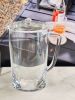 2.75 Quarts Designer Oval Halo Clear Acrylic Pitcher with Lid