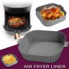 Air Fryer Silicone Pot Basket Non-Stick Oven Baking Tray