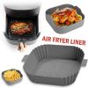 Air Fryer Silicone Pot Basket Non-Stick Oven Baking Tray