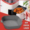 Air Fryer Silicone Pot Basket Non-Stick Oven Baking Tray