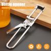 1pc Adjustable Can, Jar & Bottle Opener; Multifunctional Stainless Steel