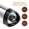 Hand Crank Pepper Conical Coffee Bean Grinder Stainless Steel