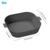 Air Fryer Silicone Pot Basket Non-Stick Oven Baking Tray