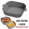 Air Fryer Silicone Pot Basket Non-Stick Oven Baking Tray