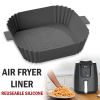 Air Fryer Silicone Pot Basket Non-Stick Oven Baking Tray