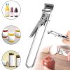 1pc Adjustable Can, Jar & Bottle Opener; Multifunctional Stainless Steel