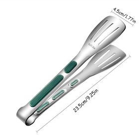 1pc Non-Slip Stainless Steel Food Tongs (size: Middle)