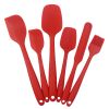 6pcs Silicone Kitchenware Set Scraper; Spatula; Baking Tools