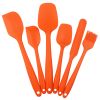 6pcs Silicone Kitchenware Set Scraper; Spatula; Baking Tools