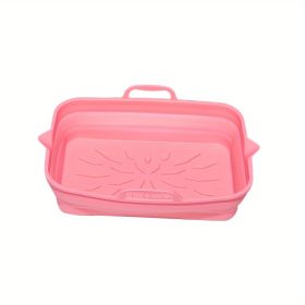 Rectangular Air Fryer (Quantity: 2, Color: Pink)