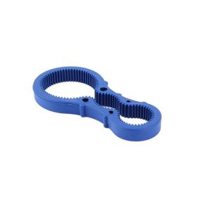 1pc Can/Bottle Jar Opener; Multifunctional Non-slip KitchenTool (Color: Blue)