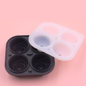 1pc Rose Ice Cube Mold Tray For Whiskey Cocktail Refrigerator Kitchen Utensils (Quantity: 1pc, Color: Black)