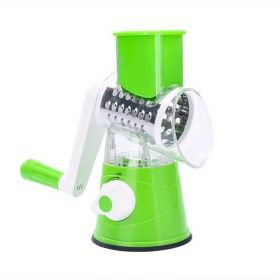 1 Set; 4in1; Vegetable Slicer; Multifunctional Fruit Slicer; (Color: Green)