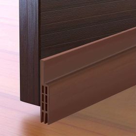 1pc Door Draft Stopper For Exterior & Interior Doors (Color: Brown)