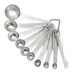 U-Taste 18/8 Stainless Steel Measuring Spoons Set (type: 10 pieces)