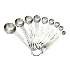 U-Taste 18/8 Stainless Steel Measuring Spoons Set (type: 9 pieces)