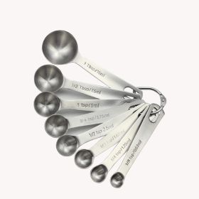 U-Taste 18/8 Stainless Steel Measuring Spoons Set (type: 8 pieces)