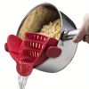 1pc Silicone Pot  And Pasta Strainer, Kitchen Gadgets