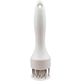 1pc 304 Stainless Steel Meat Tenderizer (Color: White)