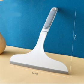 1pc Glass Mirror Vanity Wiper/Scraper Cleaning Tool (Color: Grey+white)