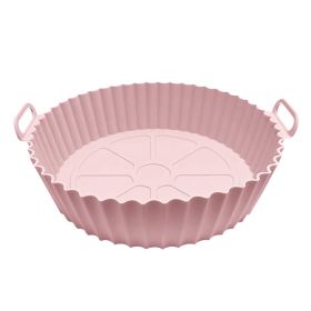 Air Fryer Silicone Pot Basket (Color: 1PCS Pink)