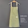 1pc Adjustable Kitchen Cooking Apron With 2 Pockets