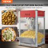 VEVOR Popcorn Popper Machine 8 Oz Countertop Popcorn Maker 850W 48 Cups Red