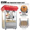 VEVOR Popcorn Popper Machine 8 Oz Countertop Popcorn Maker 850W 48 Cups Red