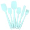 6pcs Silicone Kitchenware Set Scraper; Spatula; Baking Tools