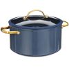 Thyme & Table Nonstick 12-Piece Cookware Set, Gold