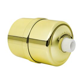 Shower Filter (Shower Head: Without Shower Head, Color: Gold)